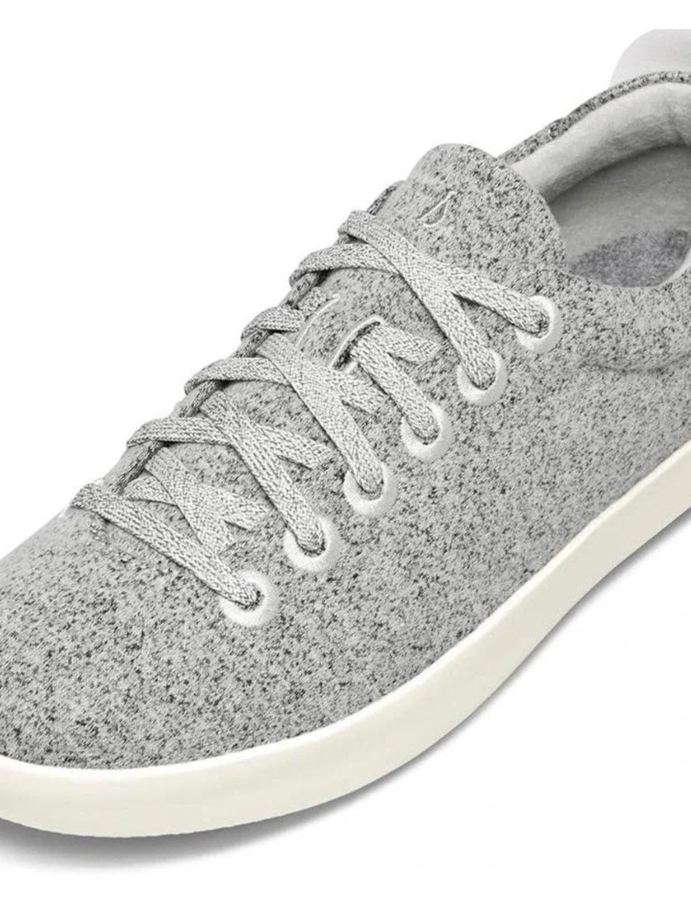 allbirds Women's Wool Pipers, Gray Knit Lace-Up Sneakers